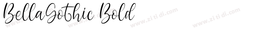 BellaGothic Bold字体转换